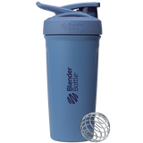 Dark blue Strada™ insulated protein shaker cup. | Color#Gameday Blue