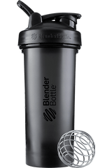 Black BlenderBottle protein shake cup. | Color#black_Size#28oz